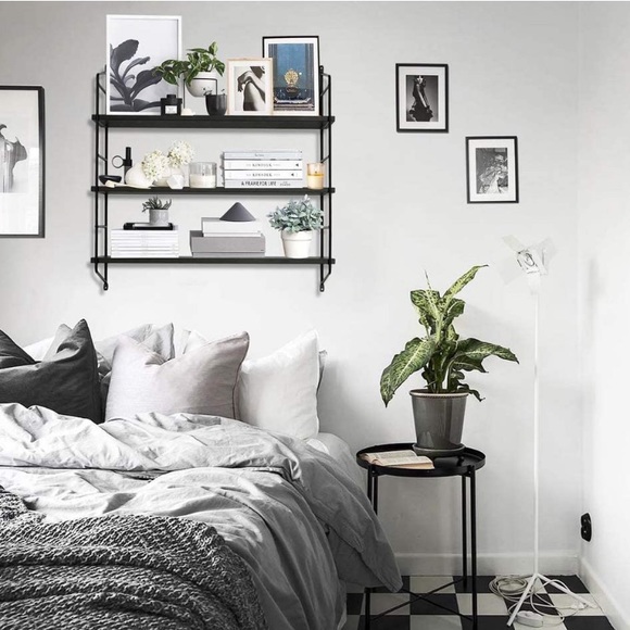 Black Wall Shelf Modern Floating Shelves - Picture 3 of 8